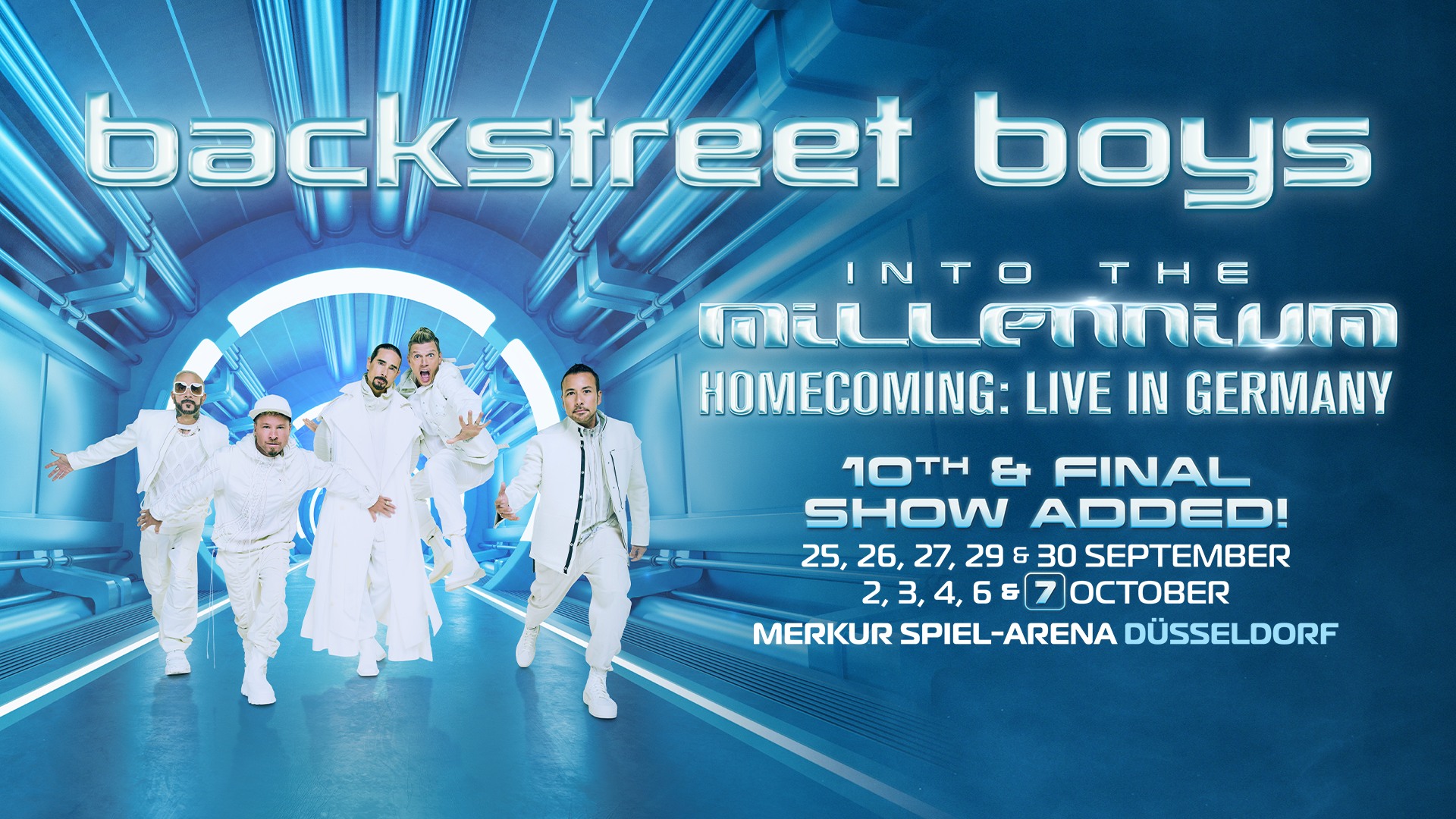 BACKSTREET BOYS ADD TENTH AND FINAL DATE TO “INTO THE MILLENNIUM – HOMECOMING: LIVE IN GERMANY” 2026 STADIUM SHOWS